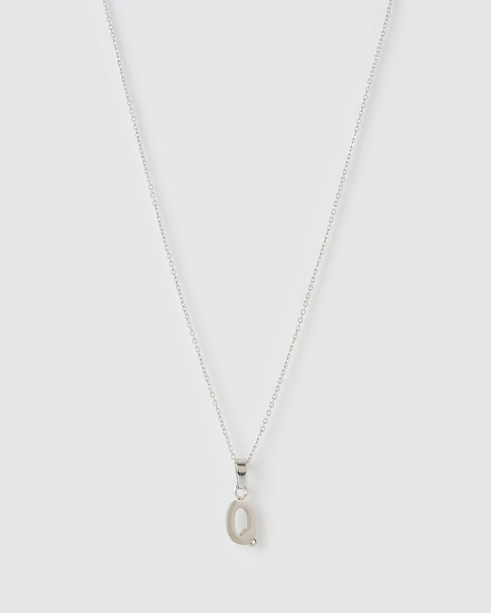 Colar Pingente Inicial - Prata | SILLENE - Q
