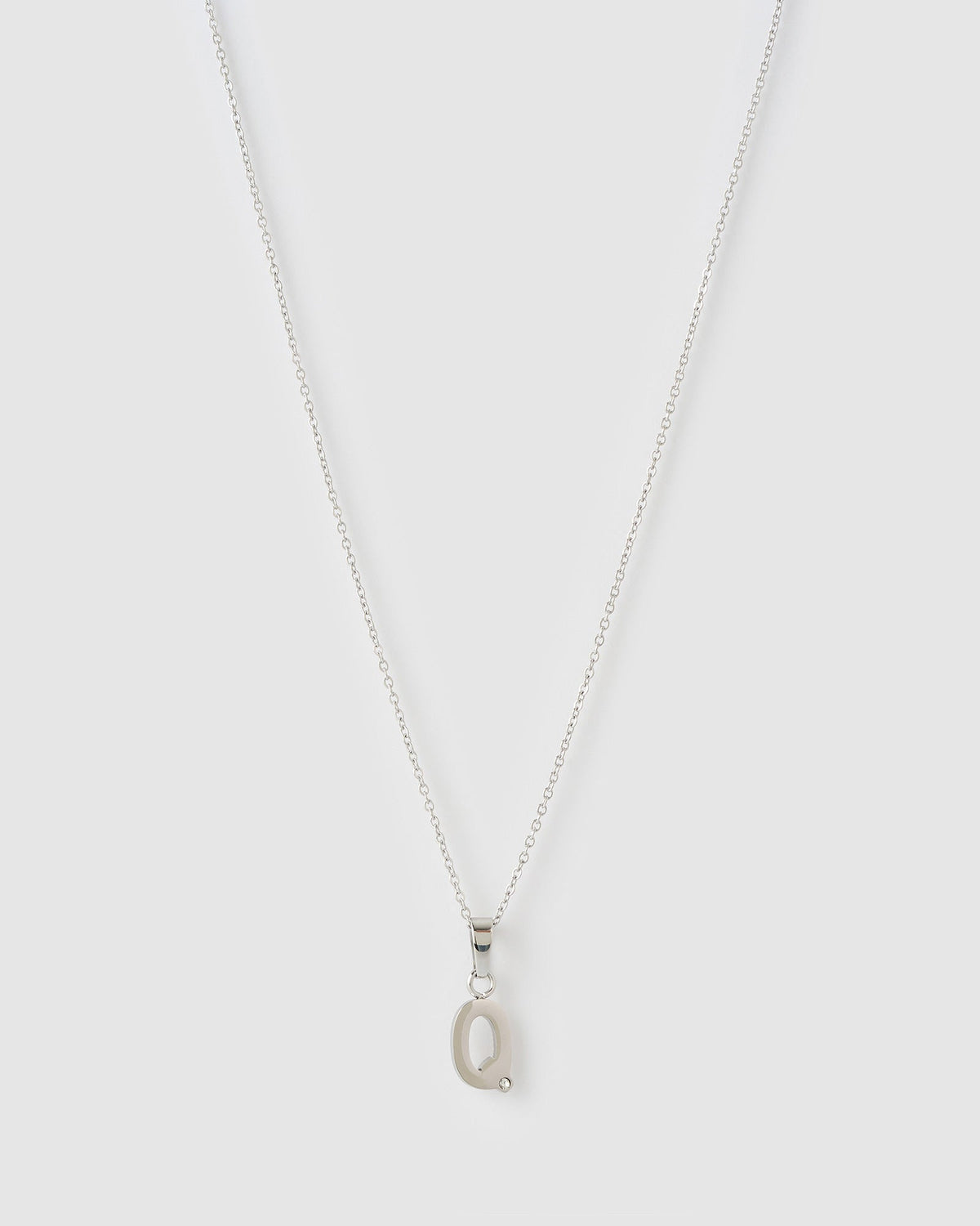 Colar Pingente Inicial - Prata | SILLENE - Q