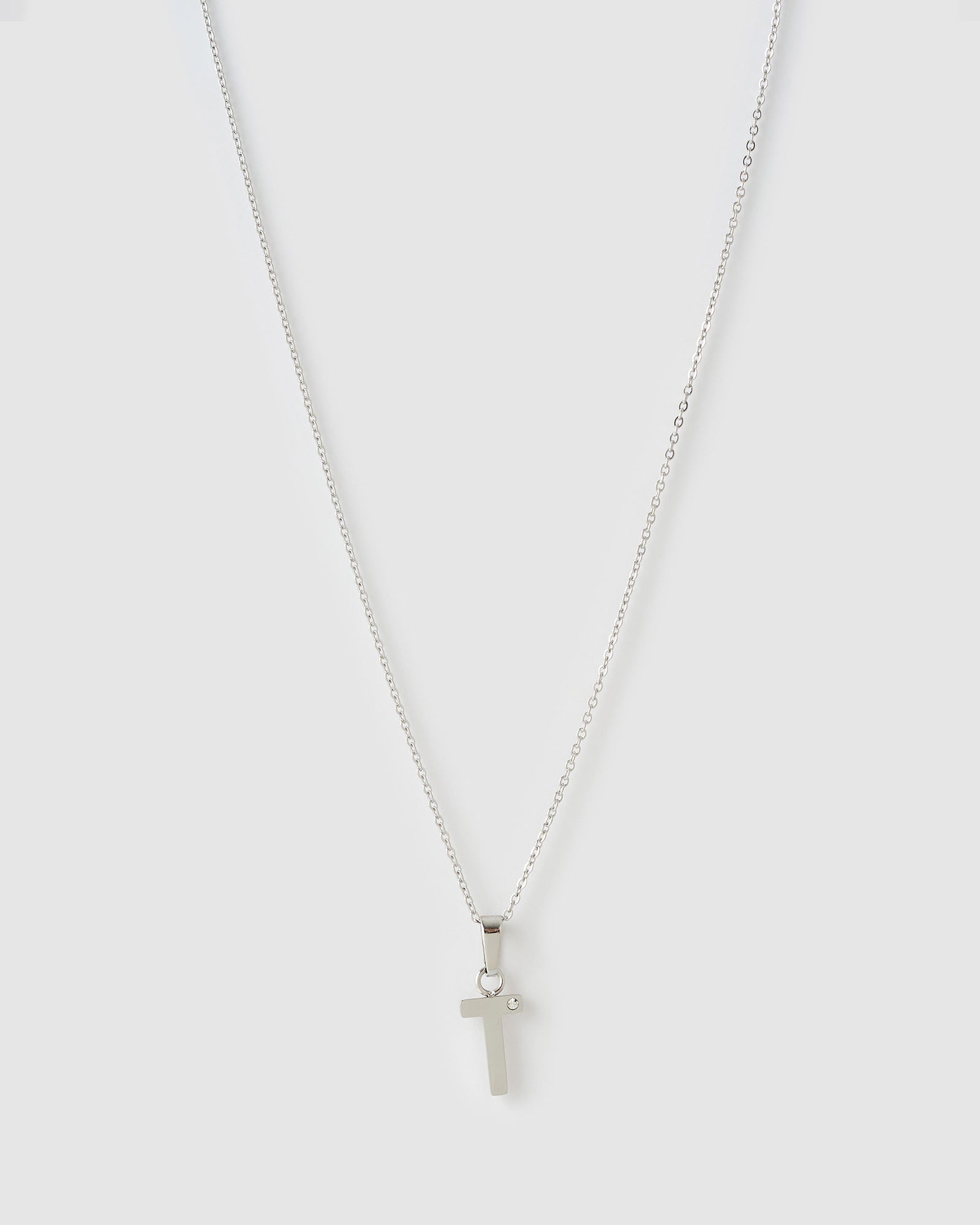 Colar Pingente Inicial - Prata | SILLENE - T