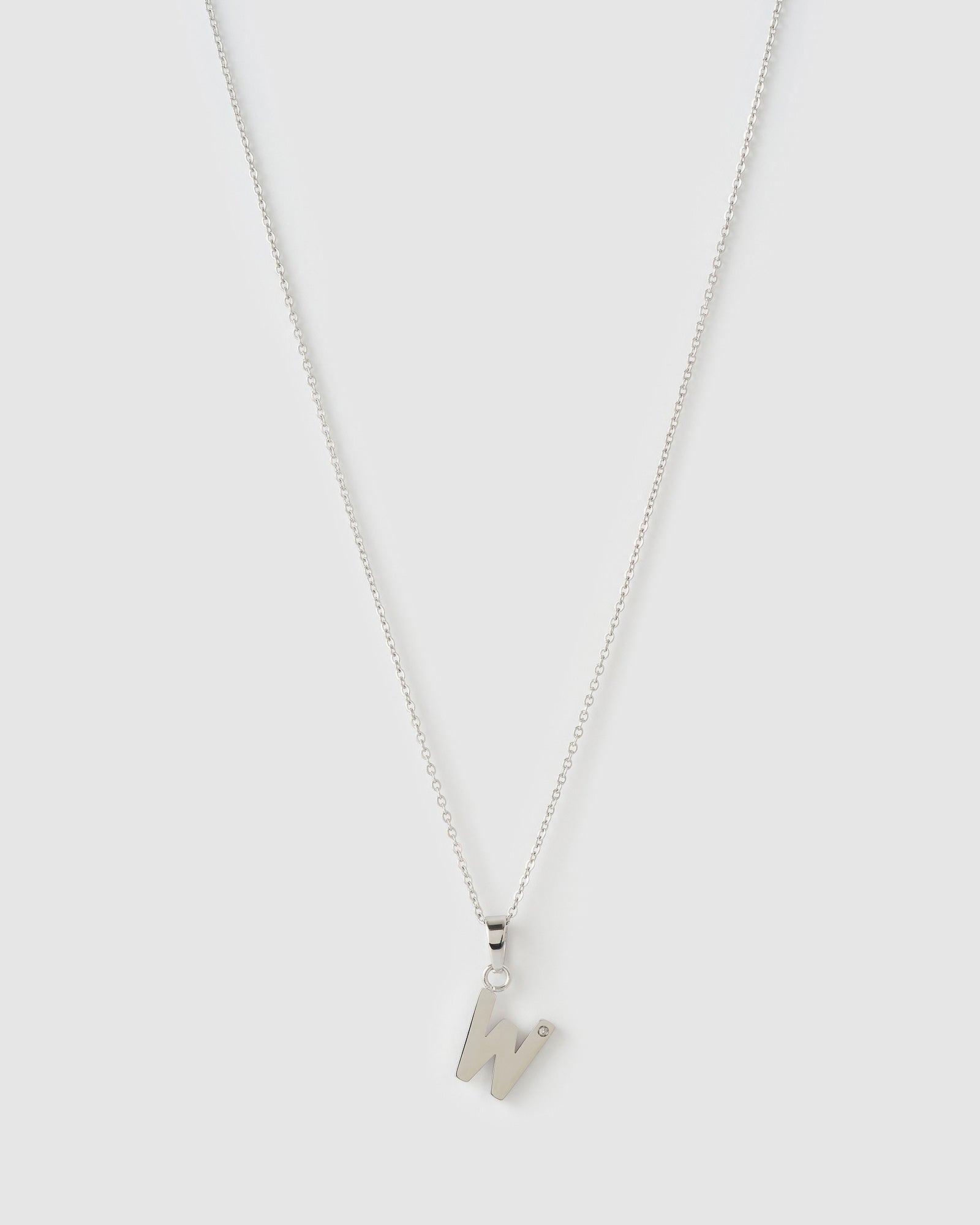 Colar Pingente Inicial - Prata | SILLENE - W