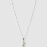 Colar Pingente Inicial - Prata | SILLENE - X