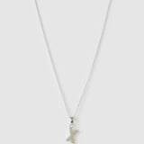 Colar Pingente Inicial - Prata | SILLENE - X