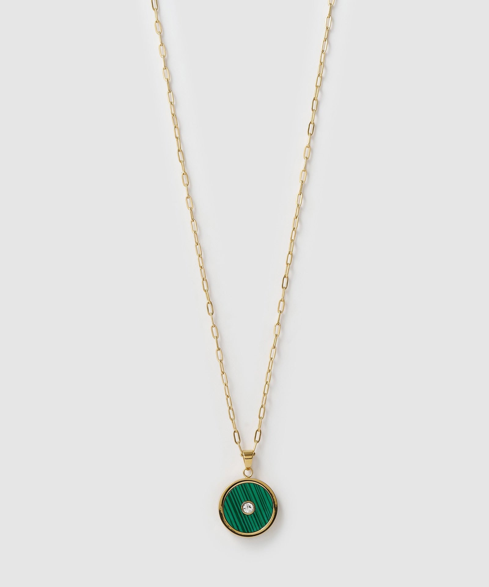 Colar Pingente Koda Malaquita - Ouro 18K | SILLENE