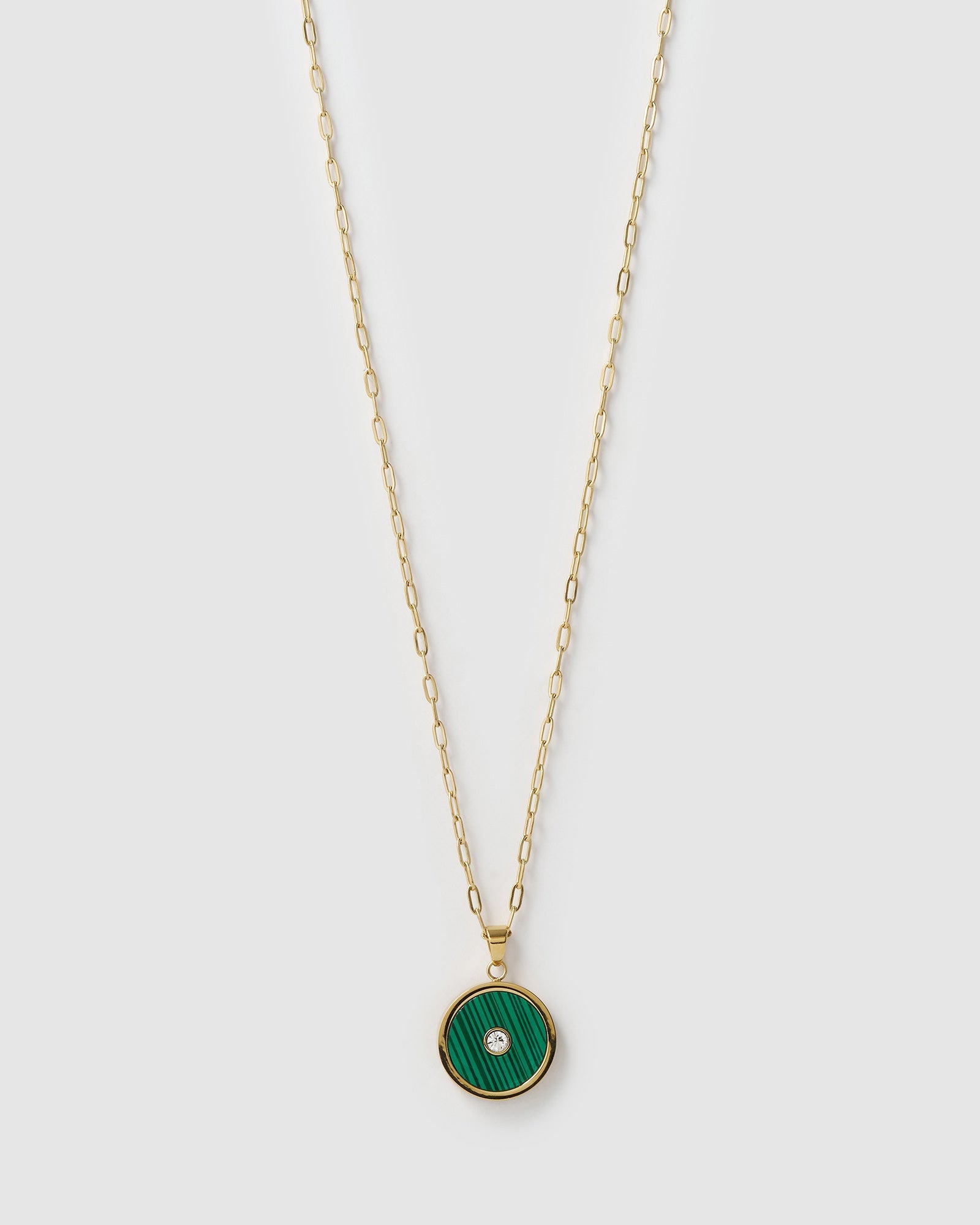 Colar Pingente Koda Malaquita - Ouro 18K | SILLENE