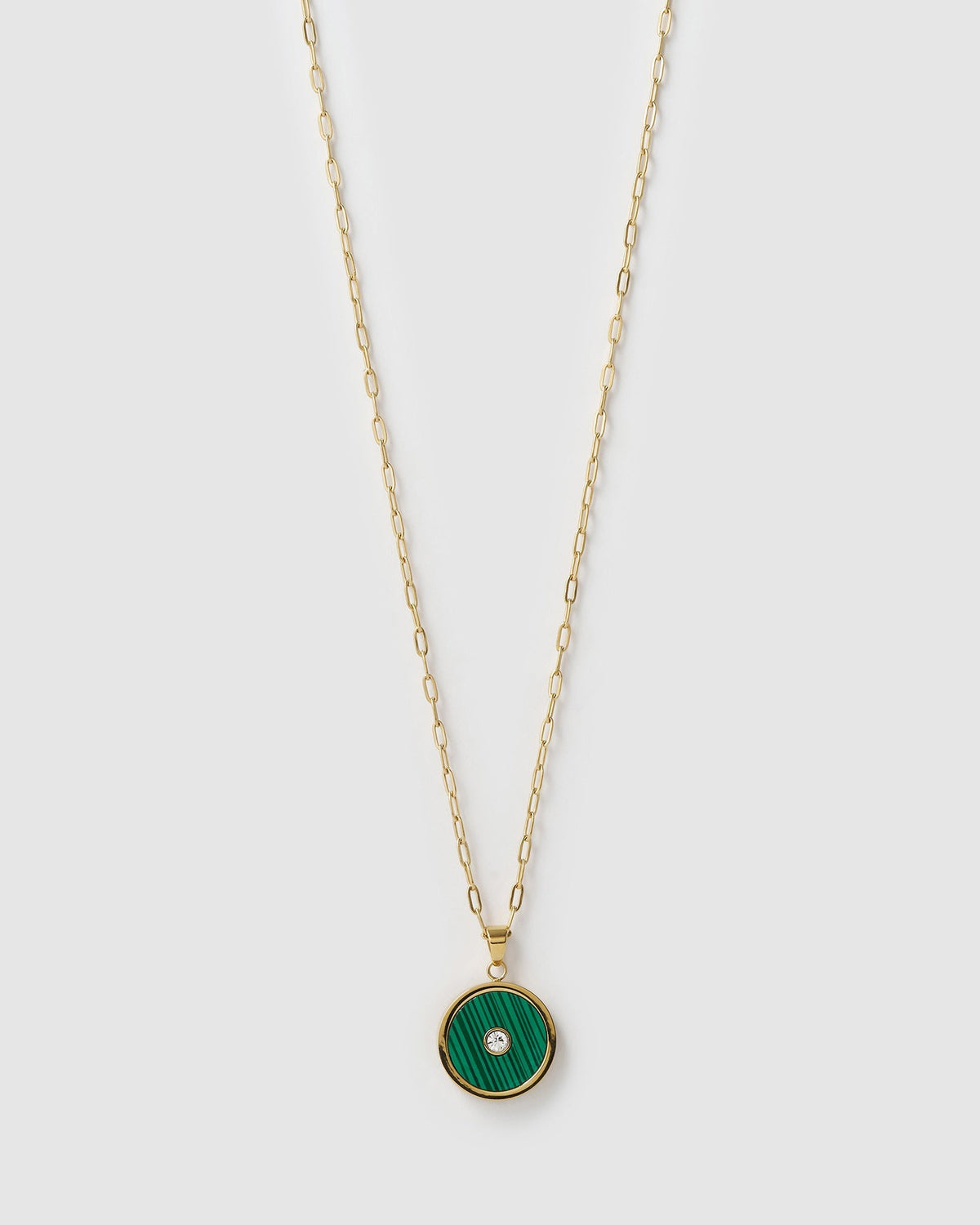 Colar Pingente Koda Malaquita - Ouro 18K | SILLENE