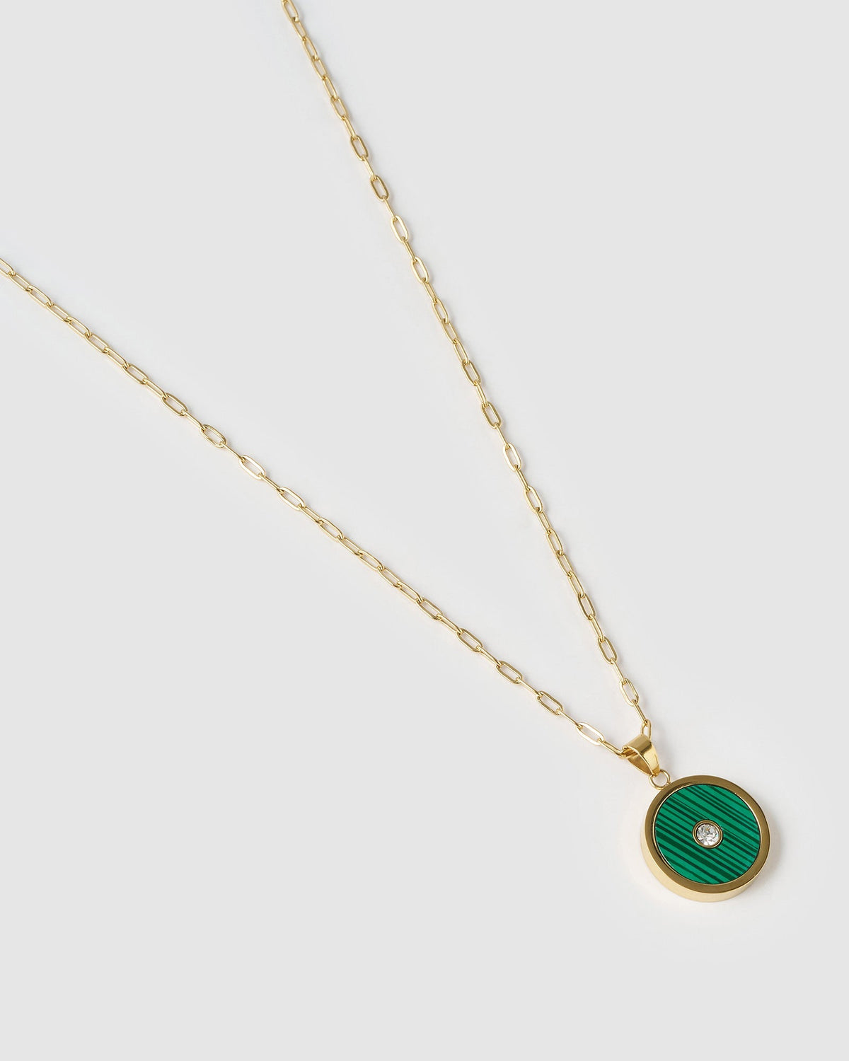 Colar Pingente Koda Malaquita - Ouro 18K | SILLENE