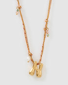 Colar Pingente Letra Bolha Rosa - Ouro 18K | SILLENE - N