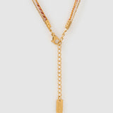 Colar Pingente Letra Bolha Rosa - Ouro 18K | SILLENE