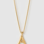 Colar Pingente Letra Luxe Grande - Ouro 18K | SILLENE