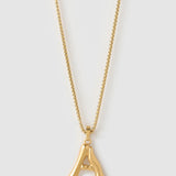 Colar Pingente Letra Luxe Grande - Ouro 18K | SILLENE