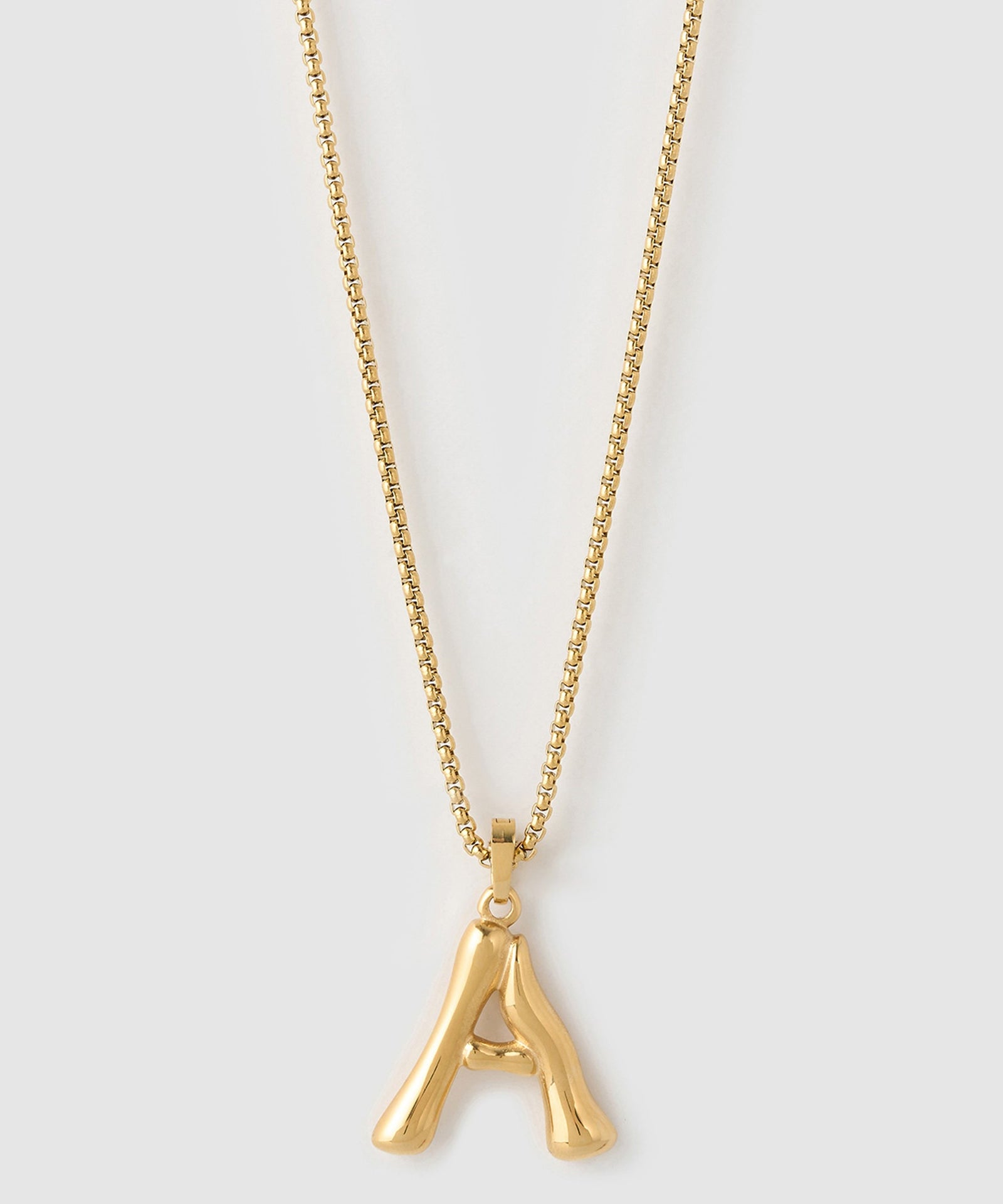 Colar Pingente Letra Luxe Grande - Ouro 18K | SILLENE