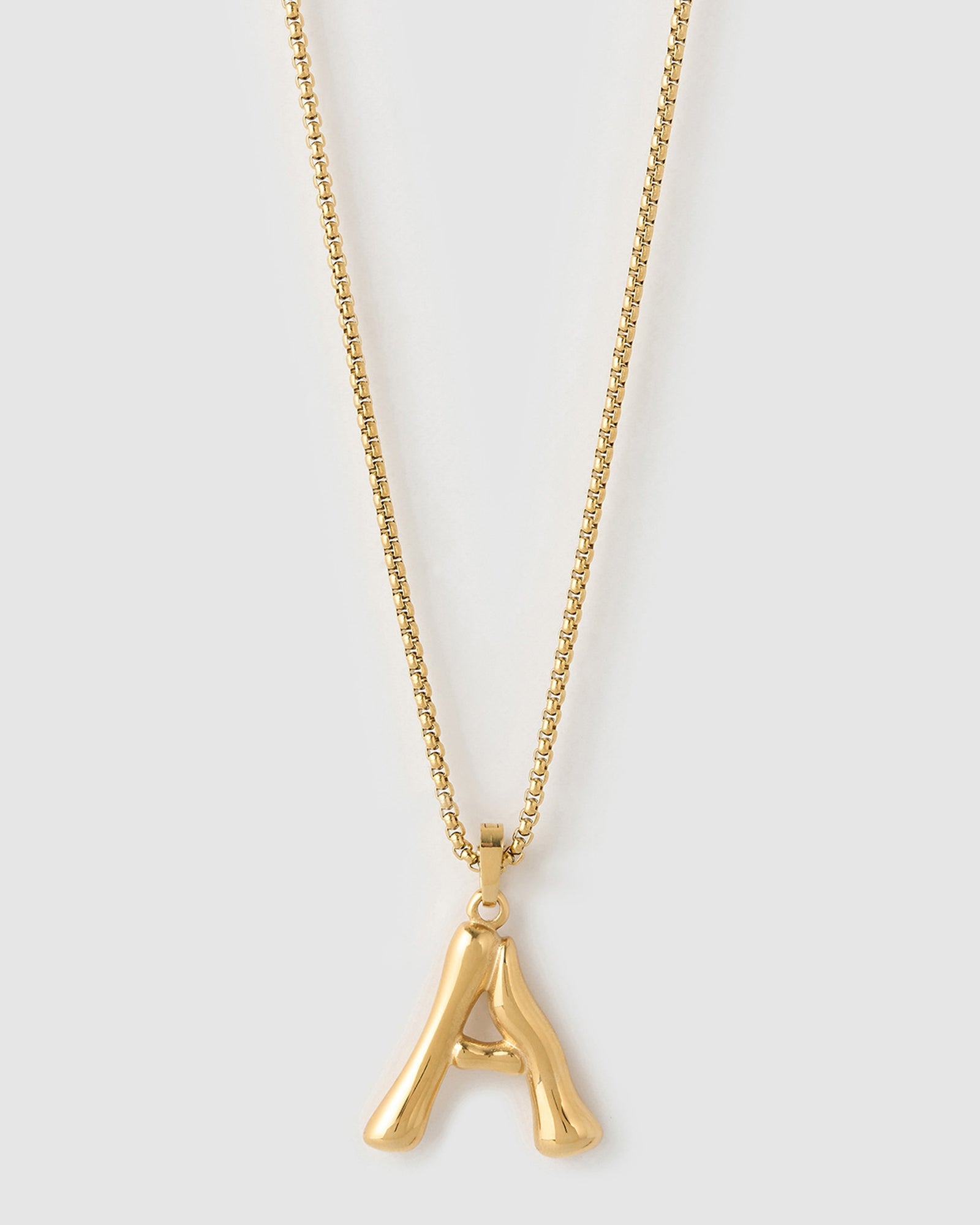 Colar Pingente Letra Luxe Grande - Ouro 18K | SILLENE