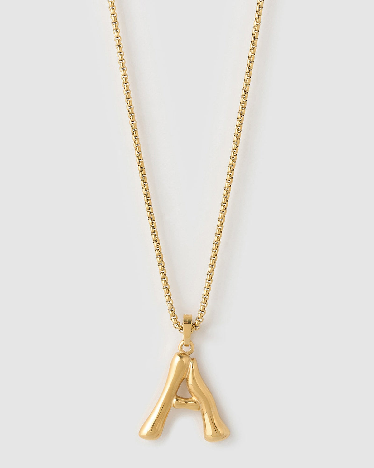 Colar Pingente Letra Luxe Grande - Ouro 18K | SILLENE
