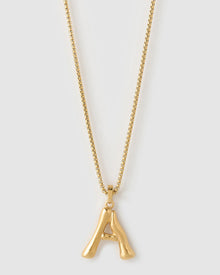 Colar Pingente Letra Luxe Grande - Ouro 18K | SILLENE