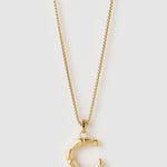 Colar Pingente Letra Luxe Grande - Ouro 18K | SILLENE - C