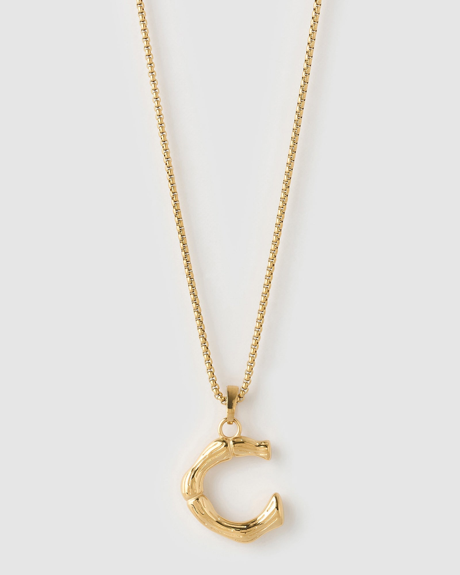 Colar Pingente Letra Luxe Grande - Ouro 18K | SILLENE - C