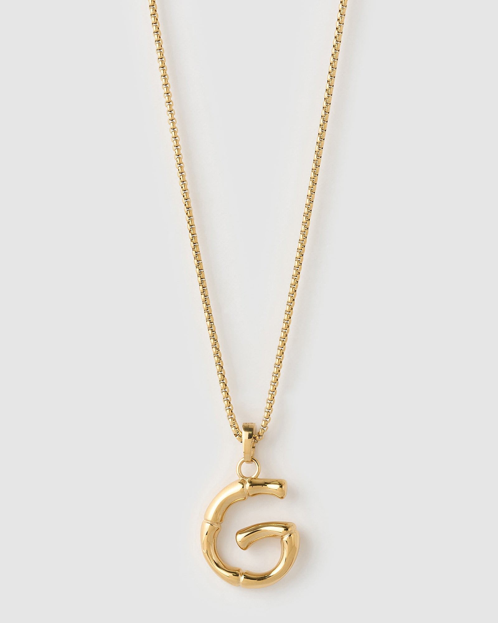 Colar Pingente Letra Luxe Grande - Ouro 18K | SILLENE - G