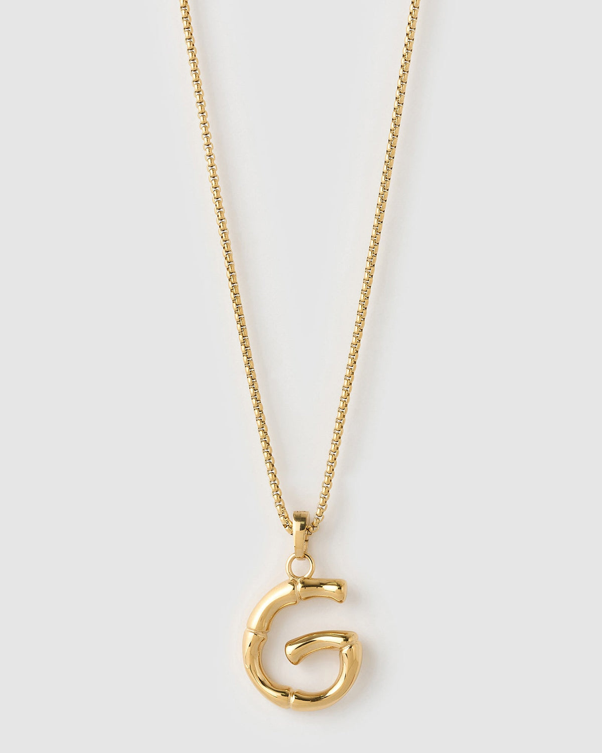 Colar Pingente Letra Luxe Grande - Ouro 18K | SILLENE - G