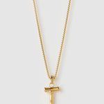 Colar Pingente Letra Luxe Grande - Ouro 18K | SILLENE - I