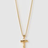 Colar Pingente Letra Luxe Grande - Ouro 18K | SILLENE - I