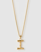 Colar Pingente Letra Luxe Grande - Ouro 18K | SILLENE - I