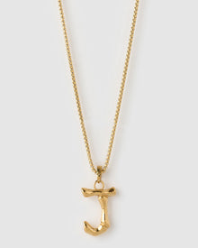 Colar Pingente Letra Luxe Grande - Ouro 18K | SILLENE - J