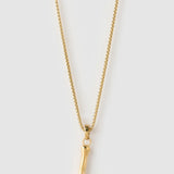 Colar Pingente Letra Luxe Grande - Ouro 18K | SILLENE - L