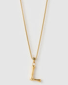 Colar Pingente Letra Luxe Grande - Ouro 18K | SILLENE - L