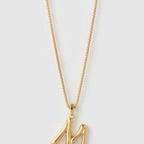 Colar Pingente Letra Luxe Grande - Ouro 18K | SILLENE - M