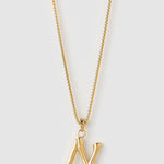 Colar Pingente Letra Luxe Grande - Ouro 18K | SILLENE - N