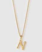 Colar Pingente Letra Luxe Grande - Ouro 18K | SILLENE - N