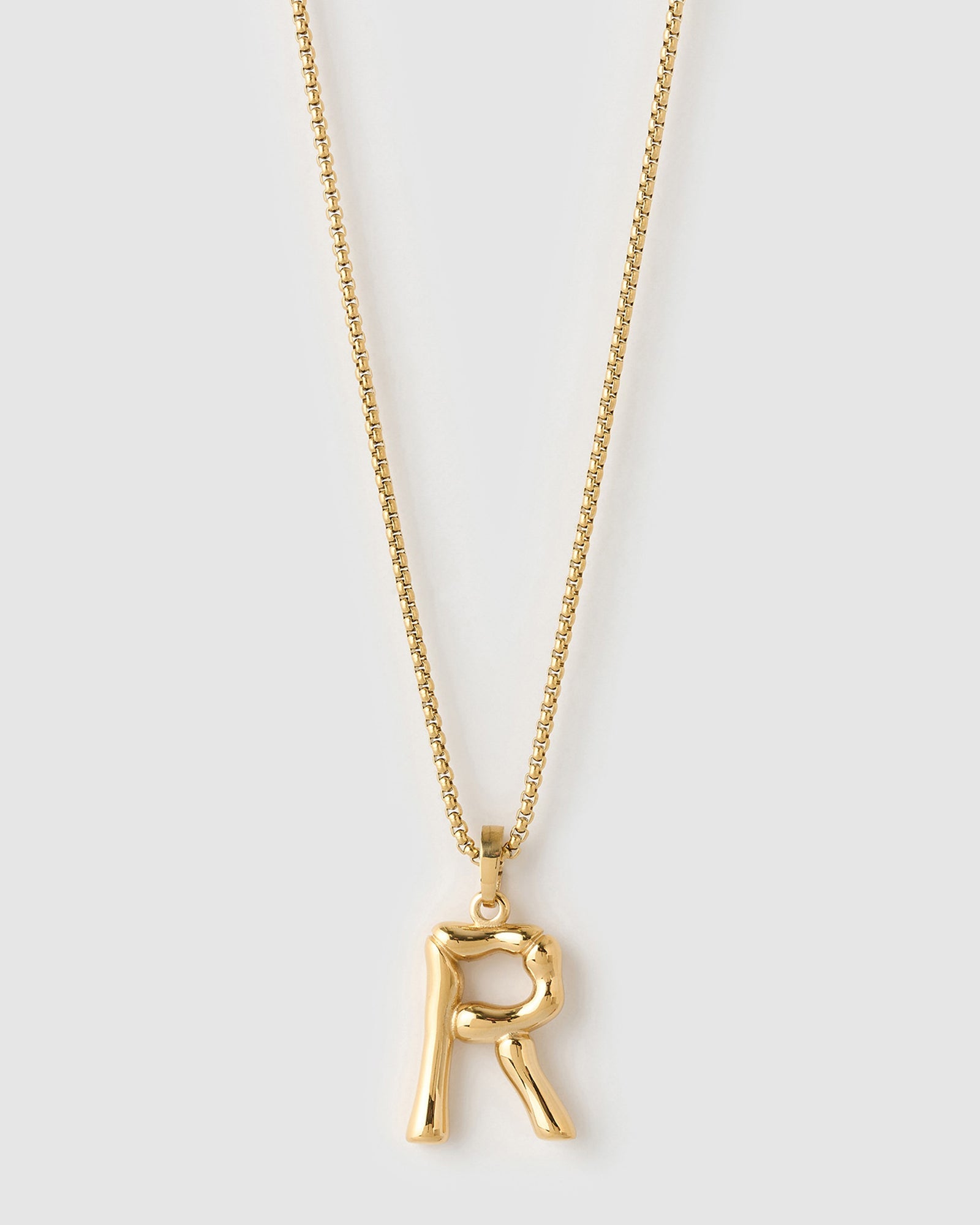 Colar Pingente Letra Luxe Grande - Ouro 18K | SILLENE - R