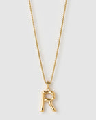 Colar Pingente Letra Luxe Grande - Ouro 18K | SILLENE - R