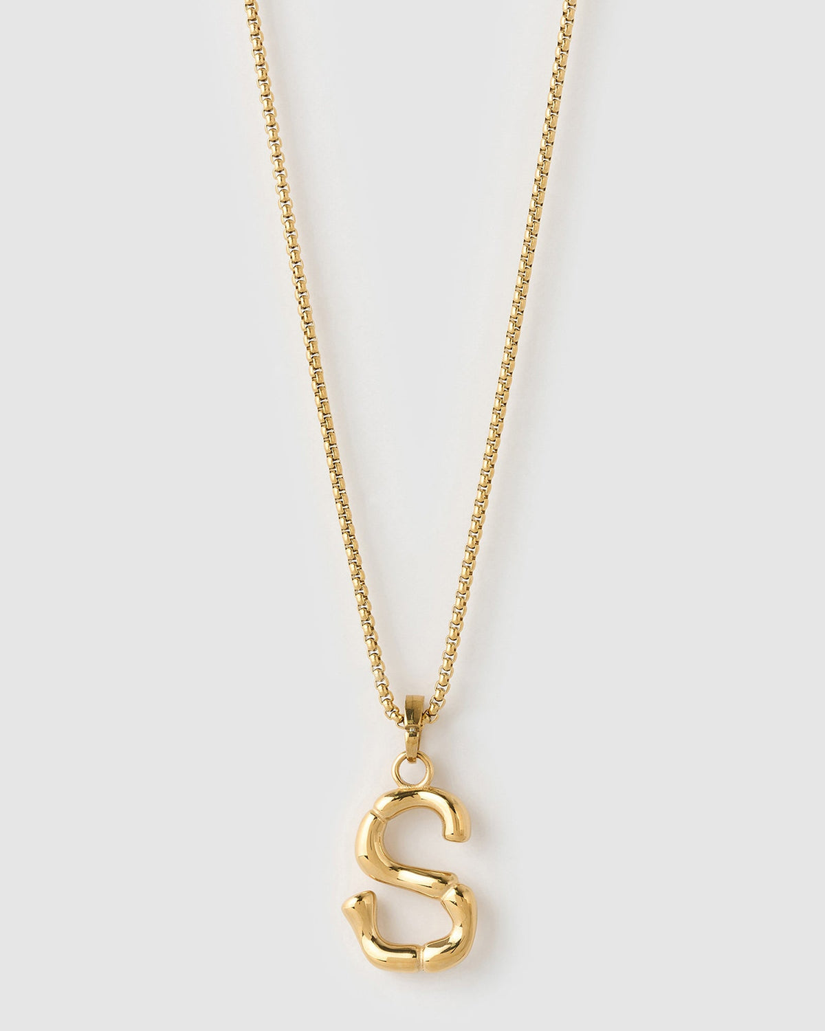 Colar Pingente Letra Luxe Grande - Ouro 18K | SILLENE - S