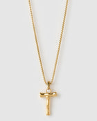 Colar Pingente Letra Luxe Grande - Ouro 18K | SILLENE - T