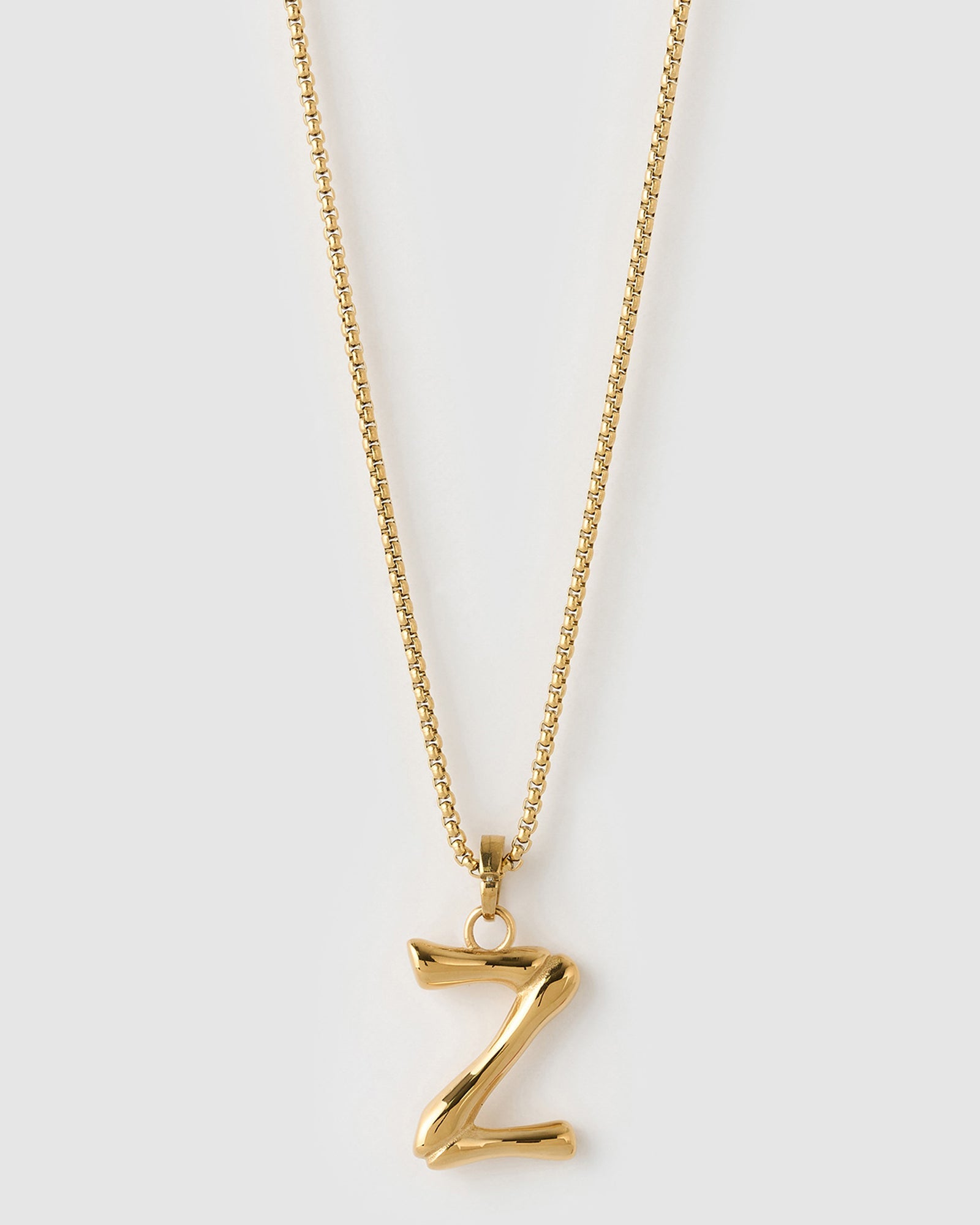 Colar Pingente Letra Luxe Grande - Ouro 18K | SILLENE - Z
