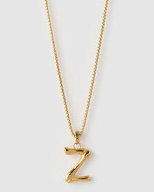 Colar Pingente Letra Luxe Grande - Ouro 18K | SILLENE - Z