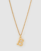 Colar Pingente Letra Luxe Pequeno - Ouro 18K | SILLENE - B