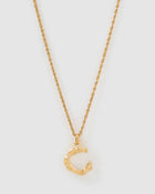Colar Pingente Letra Luxe Pequeno - Ouro 18K | SILLENE - C