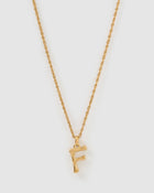 Colar Pingente Letra Luxe Pequeno - Ouro 18K | SILLENE - F