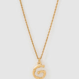 Colar Pingente Letra Luxe Pequeno - Ouro 18K | SILLENE - G