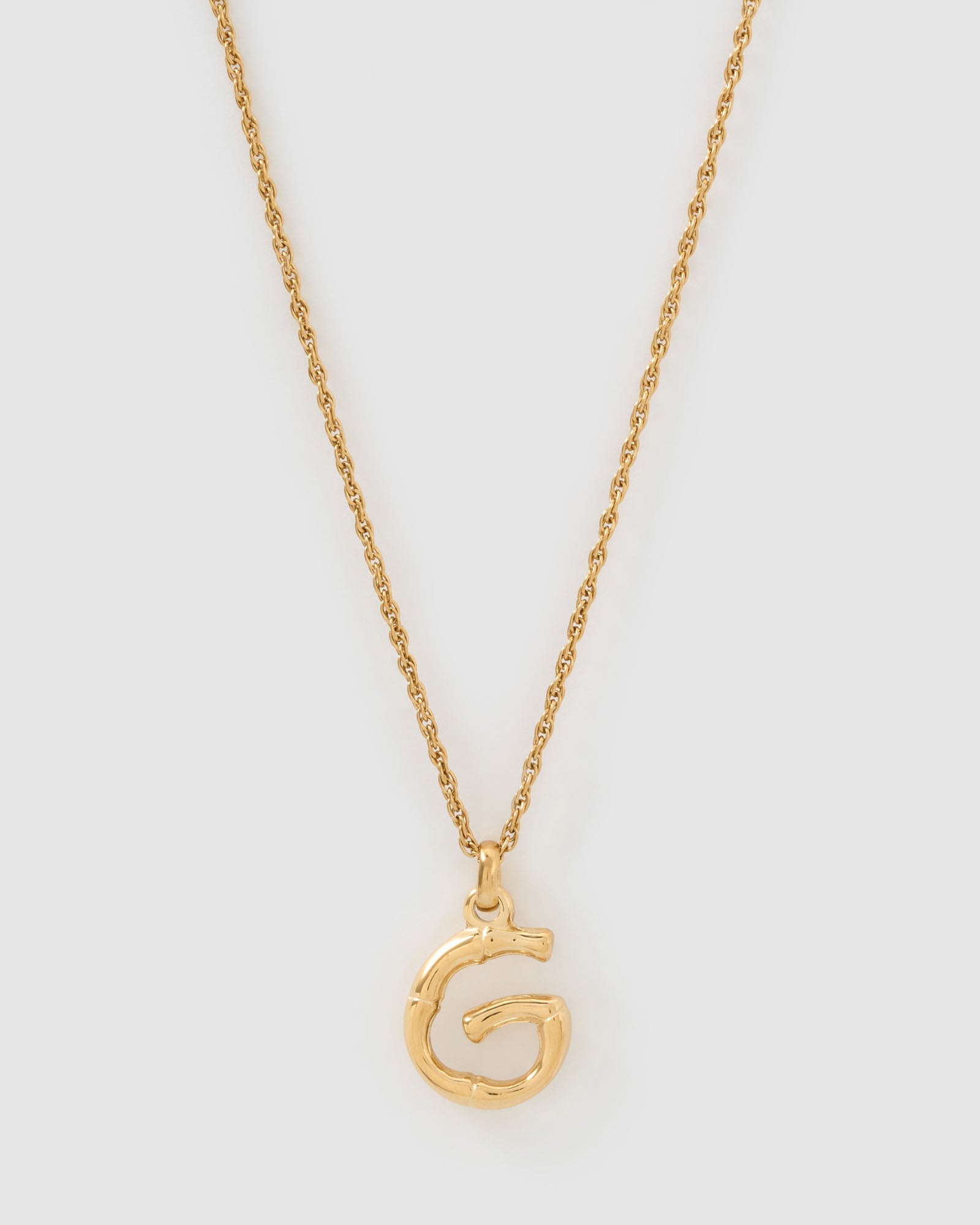 Colar Pingente Letra Luxe Pequeno - Ouro 18K | SILLENE - G