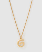 Colar Pingente Letra Luxe Pequeno - Ouro 18K | SILLENE - G