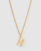 Colar Pingente Letra Luxe Pequeno - Ouro 18K | SILLENE - H