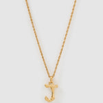 Colar Pingente Letra Luxe Pequeno - Ouro 18K | SILLENE - J