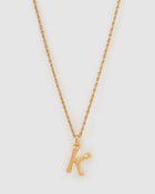 Colar Pingente Letra Luxe Pequeno - Ouro 18K | SILLENE - K