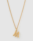 Colar Pingente Letra Luxe Pequeno - Ouro 18K | SILLENE - M