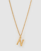 Colar Pingente Letra Luxe Pequeno - Ouro 18K | SILLENE - N