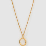 Colar Pingente Letra Luxe Pequeno - Ouro 18K | SILLENE - O