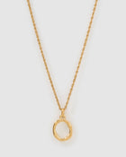 Colar Pingente Letra Luxe Pequeno - Ouro 18K | SILLENE - O
